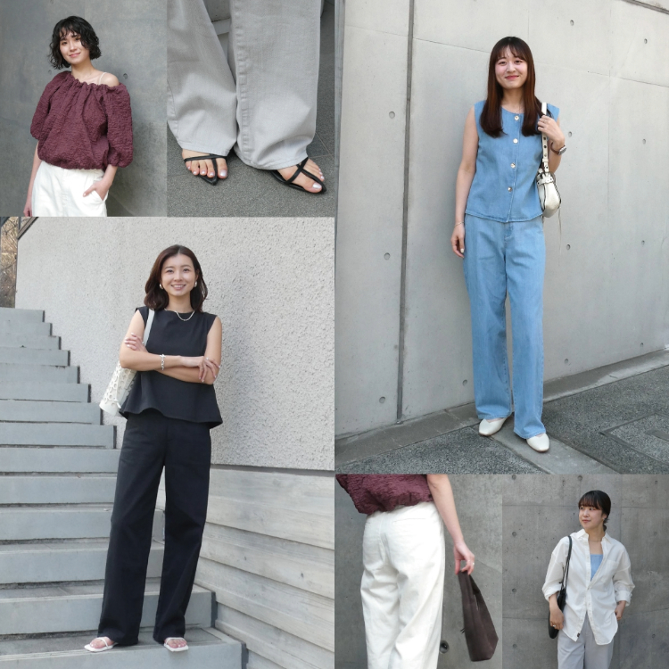 綿麻デニムで、この夏は涼しく