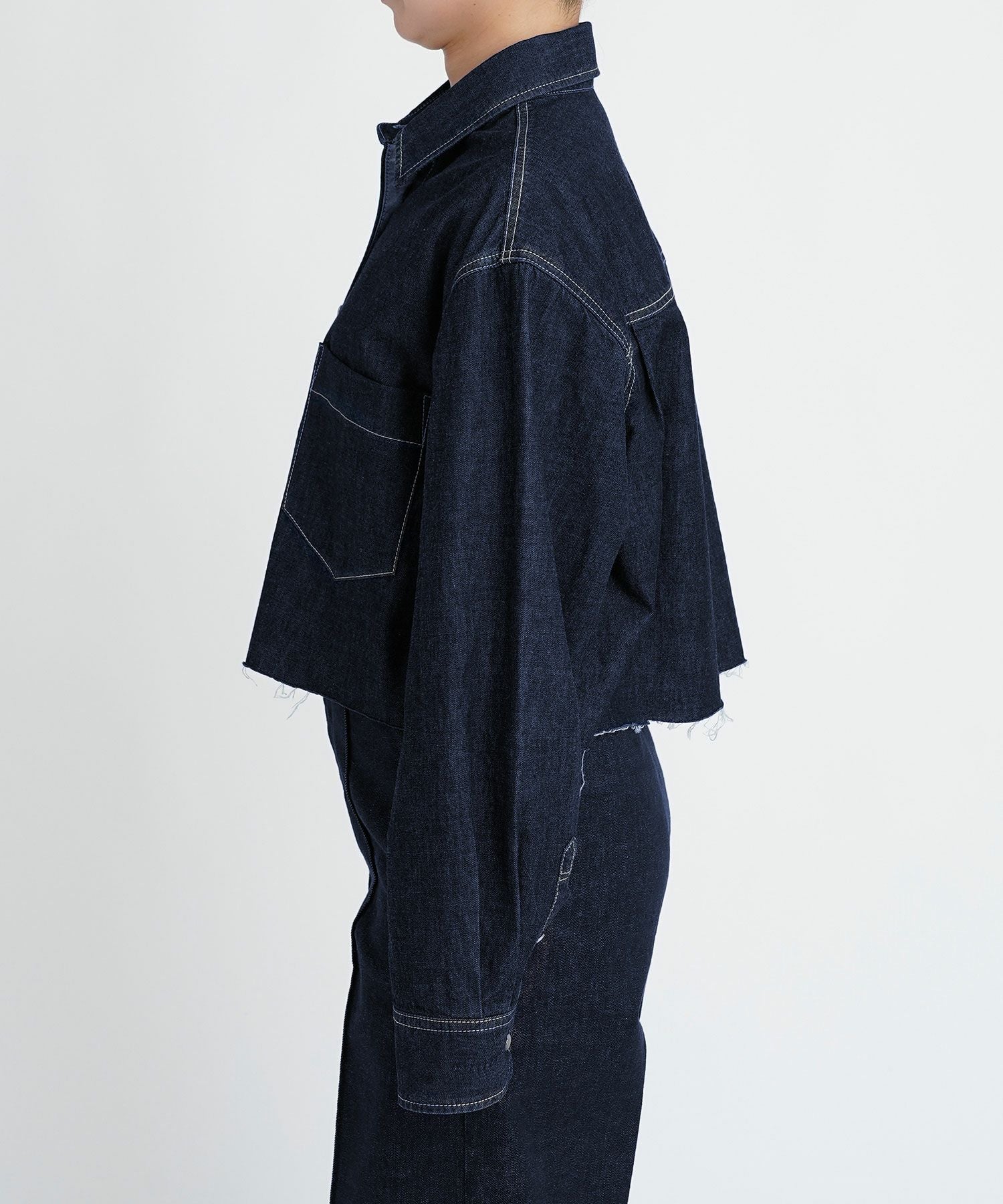 クロップドフレンチシャツ ANGIE ブラウス シャツ クロップドシャツ レディース : ZOZOTOWN Yahoo