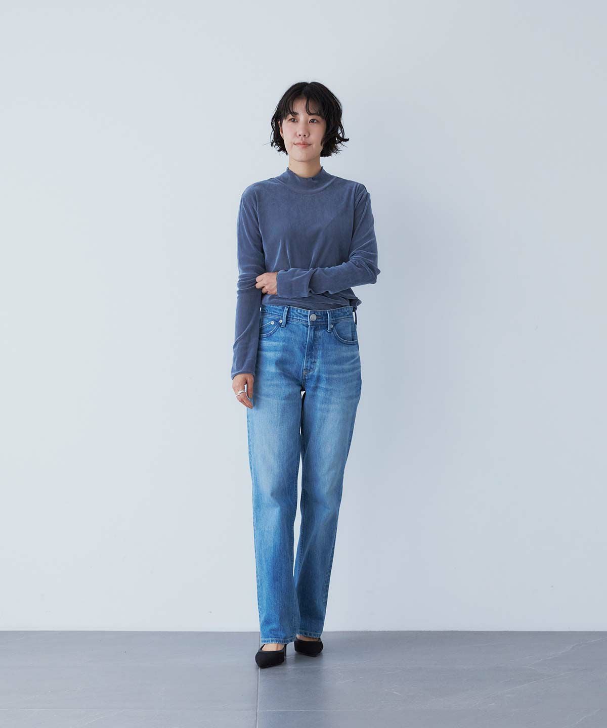 SALE】Low Rise スリムストレート 
