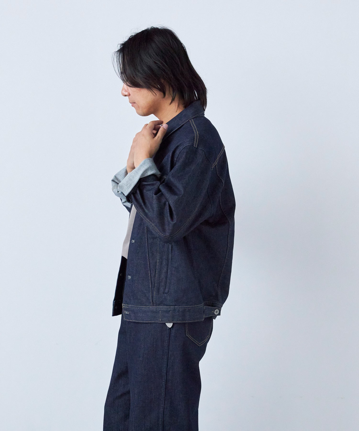 men's FUDGE 6月号掲載】PREMIUM2 ジーンジャケット