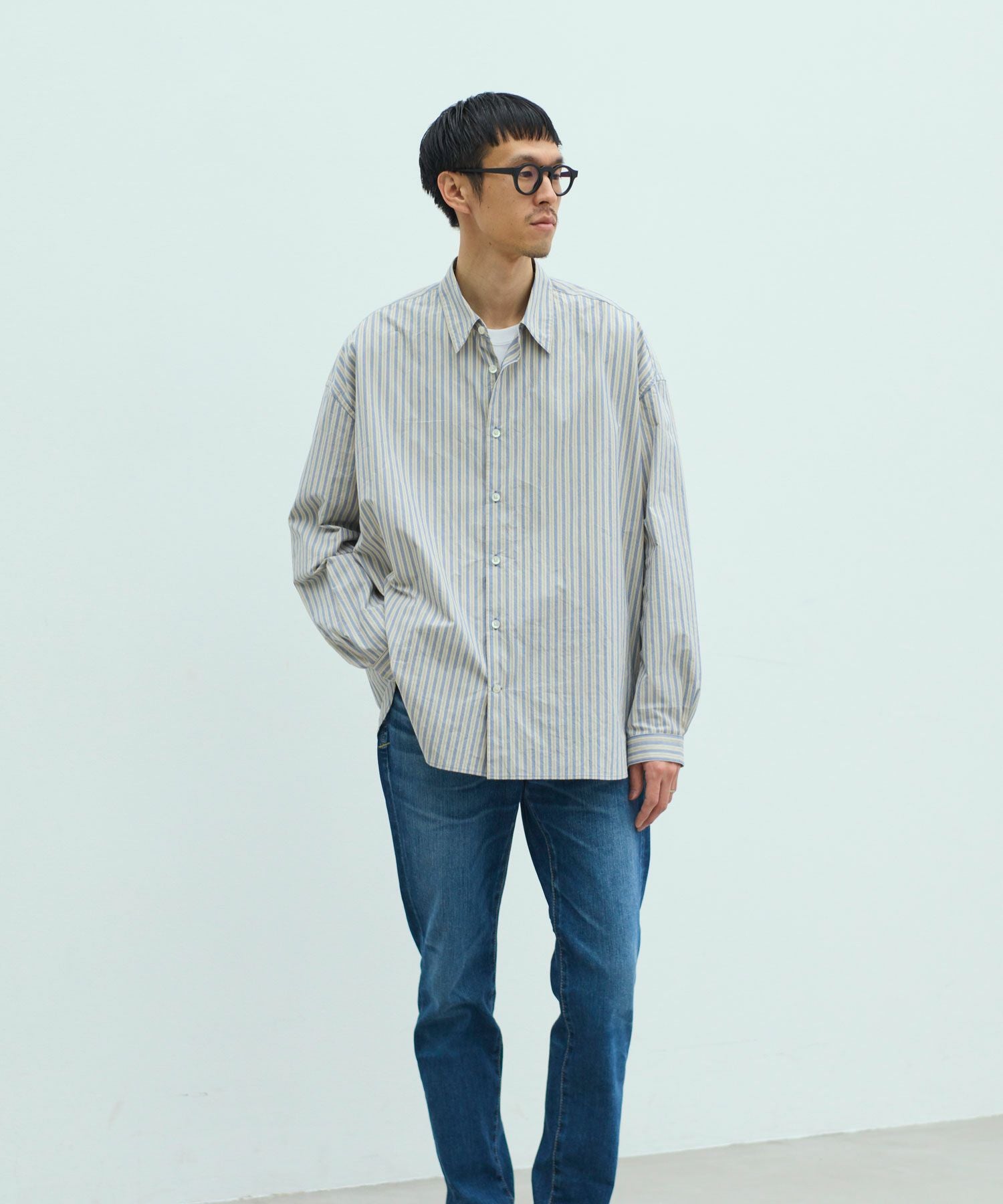 YANUK DENIT デニム スタンダードシャツ YANUK スタンダードシャツ デニムシャツ DENIT 洗濯機で洗える - メルカリ