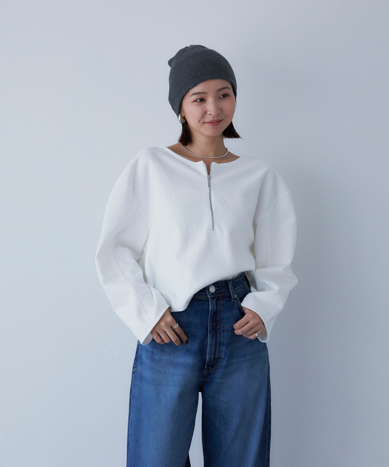 SALE】2WAYハーフジッププルオーバー | WOMENS TOPS SALE | YANUK