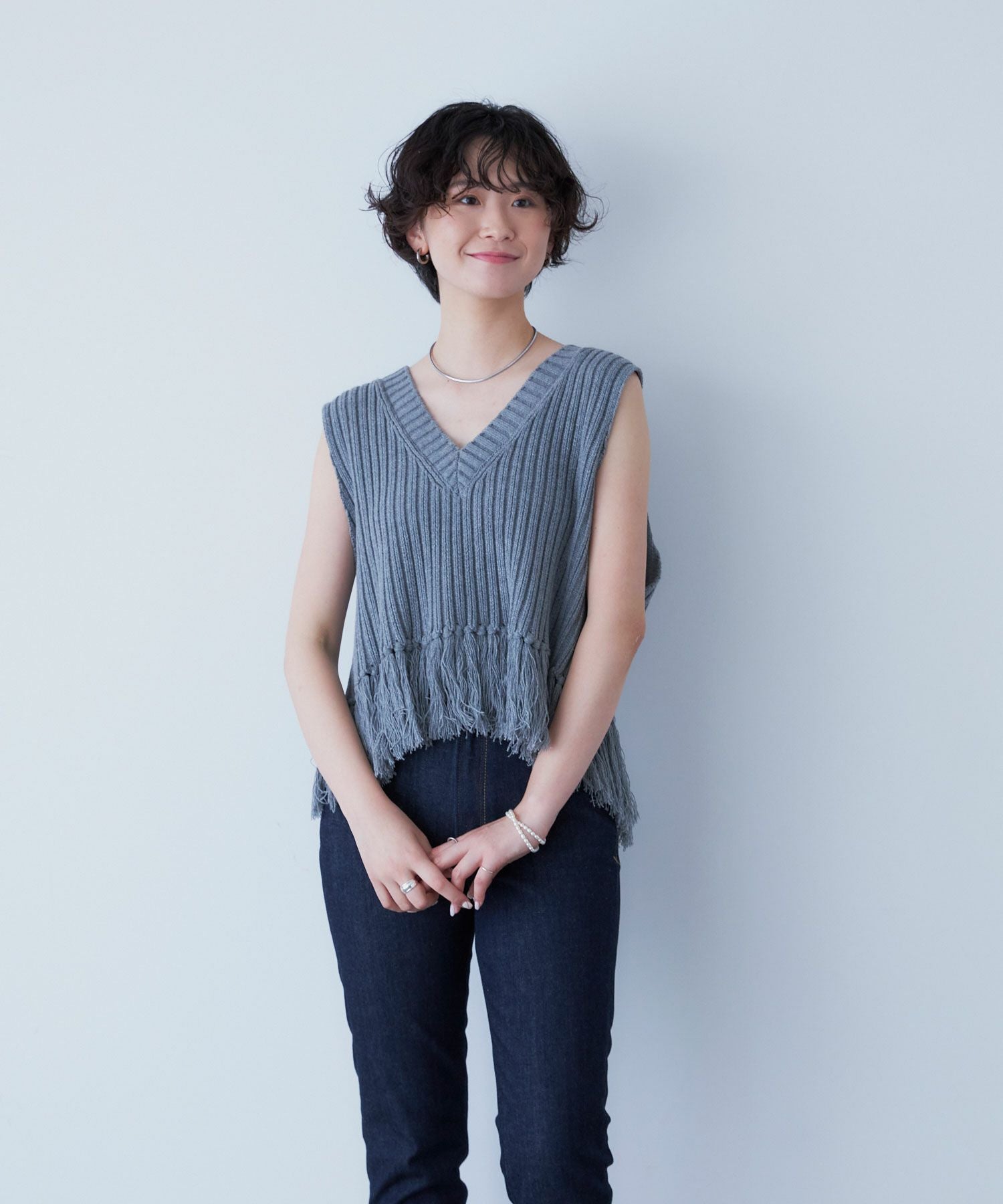 SALE】フリンジニットベスト | WOMENS TOPS SALE | YANUK ONLINE STORE