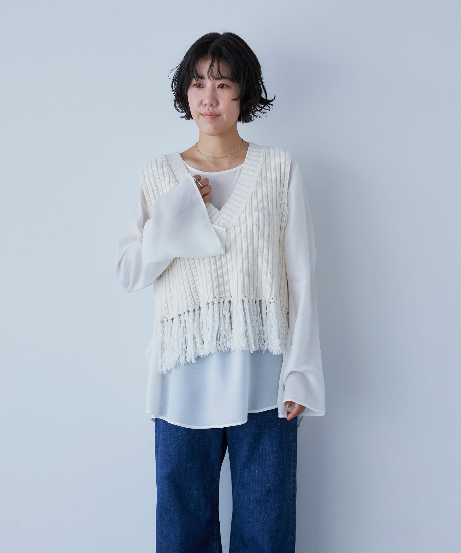 SALE】フリンジニットベスト | WOMENS TOPS SALE | YANUK ONLINE STORE