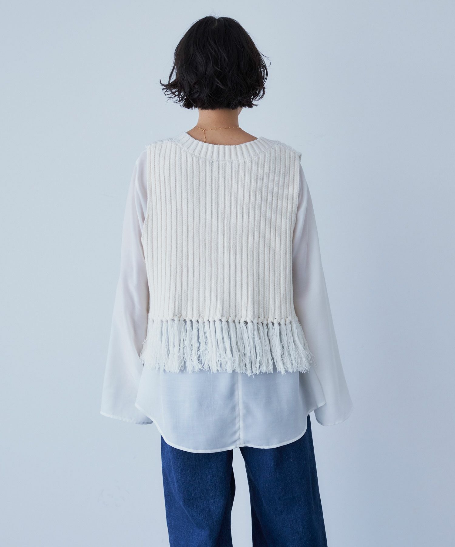 SALE】フリンジニットベスト | WOMENS TOPS SALE | YANUK ONLINE STORE
