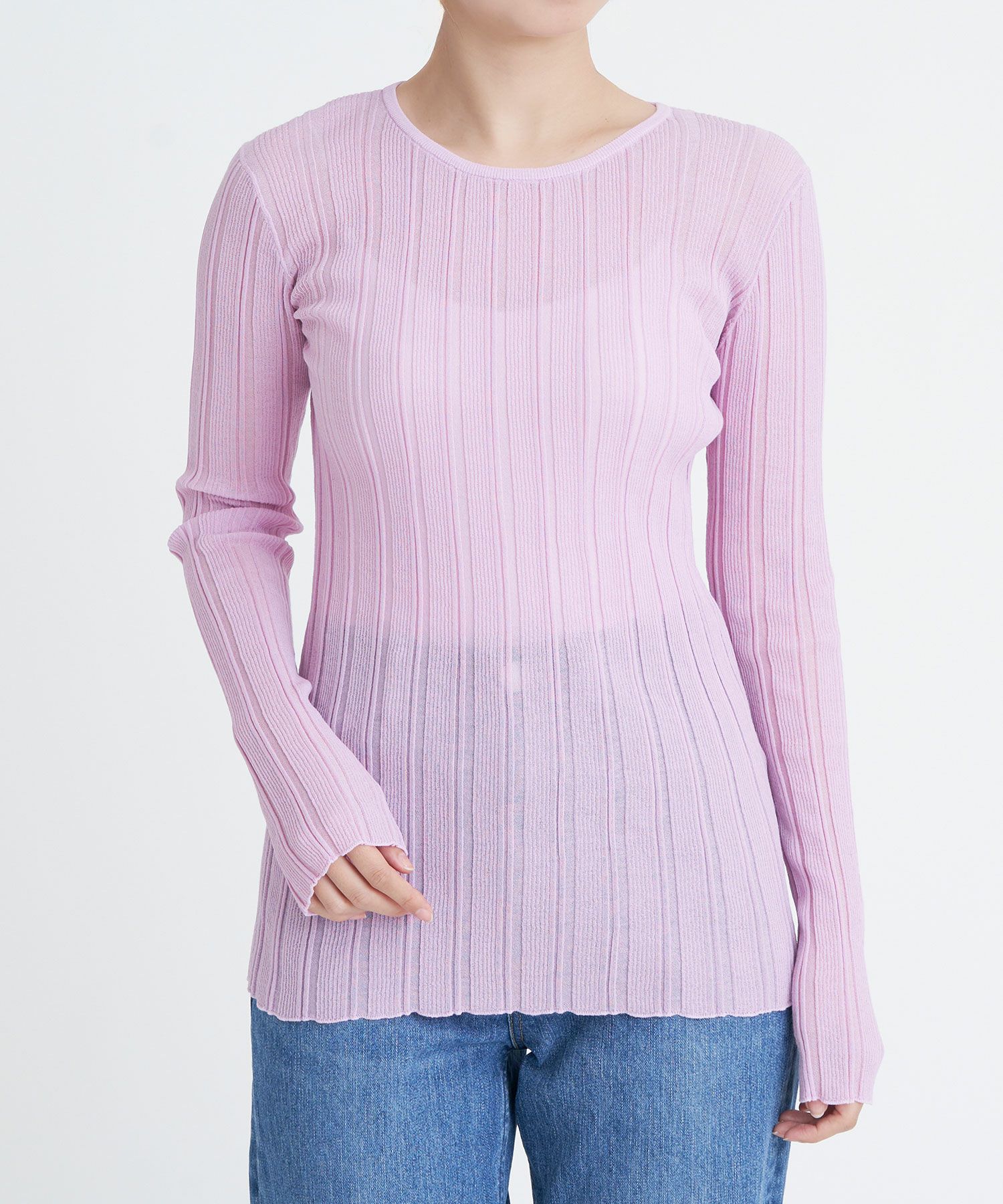 【SALE】ランダムリブニット