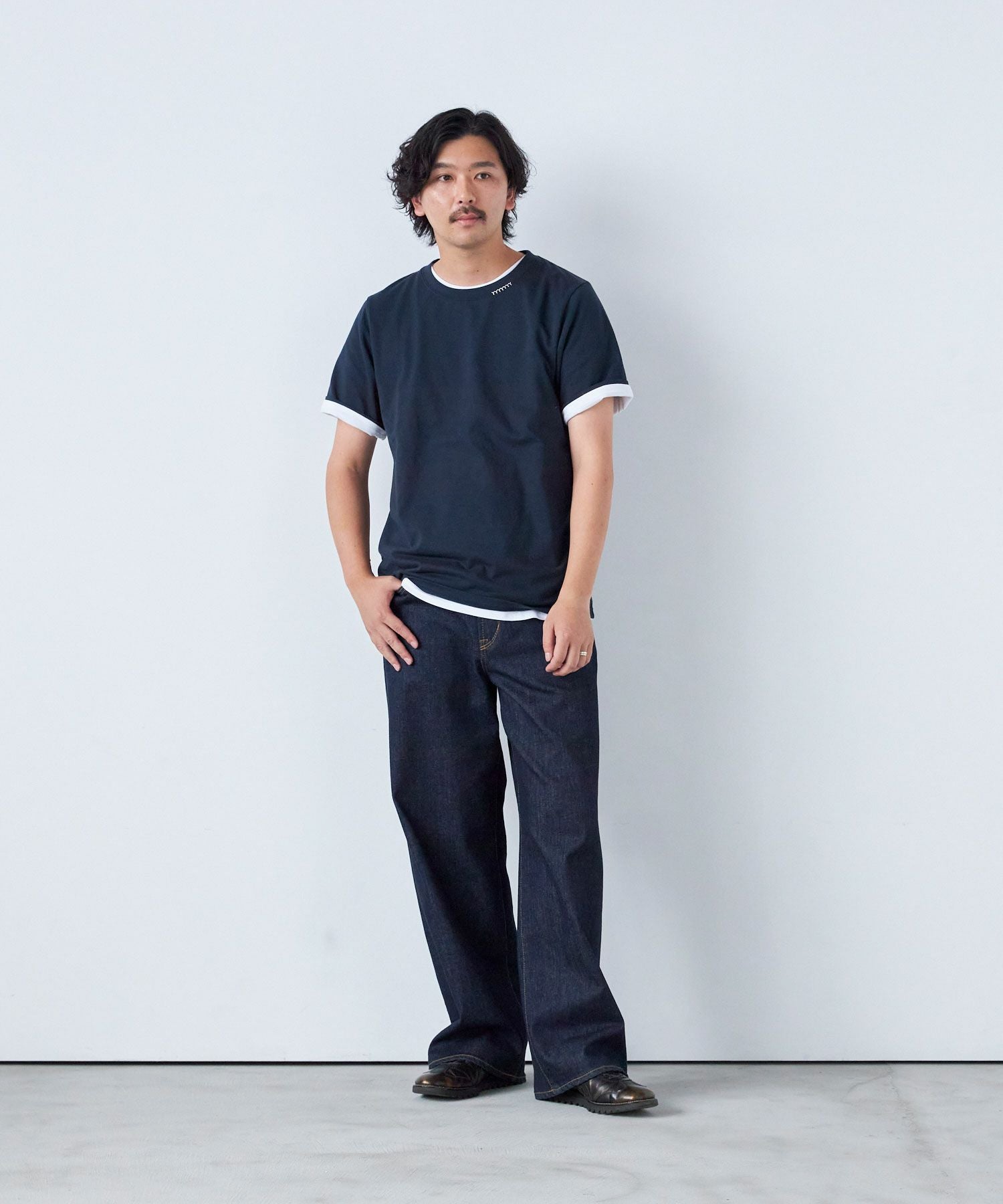 men's FUDGE 6月号掲載】PREMIUM2 ルーズストレート