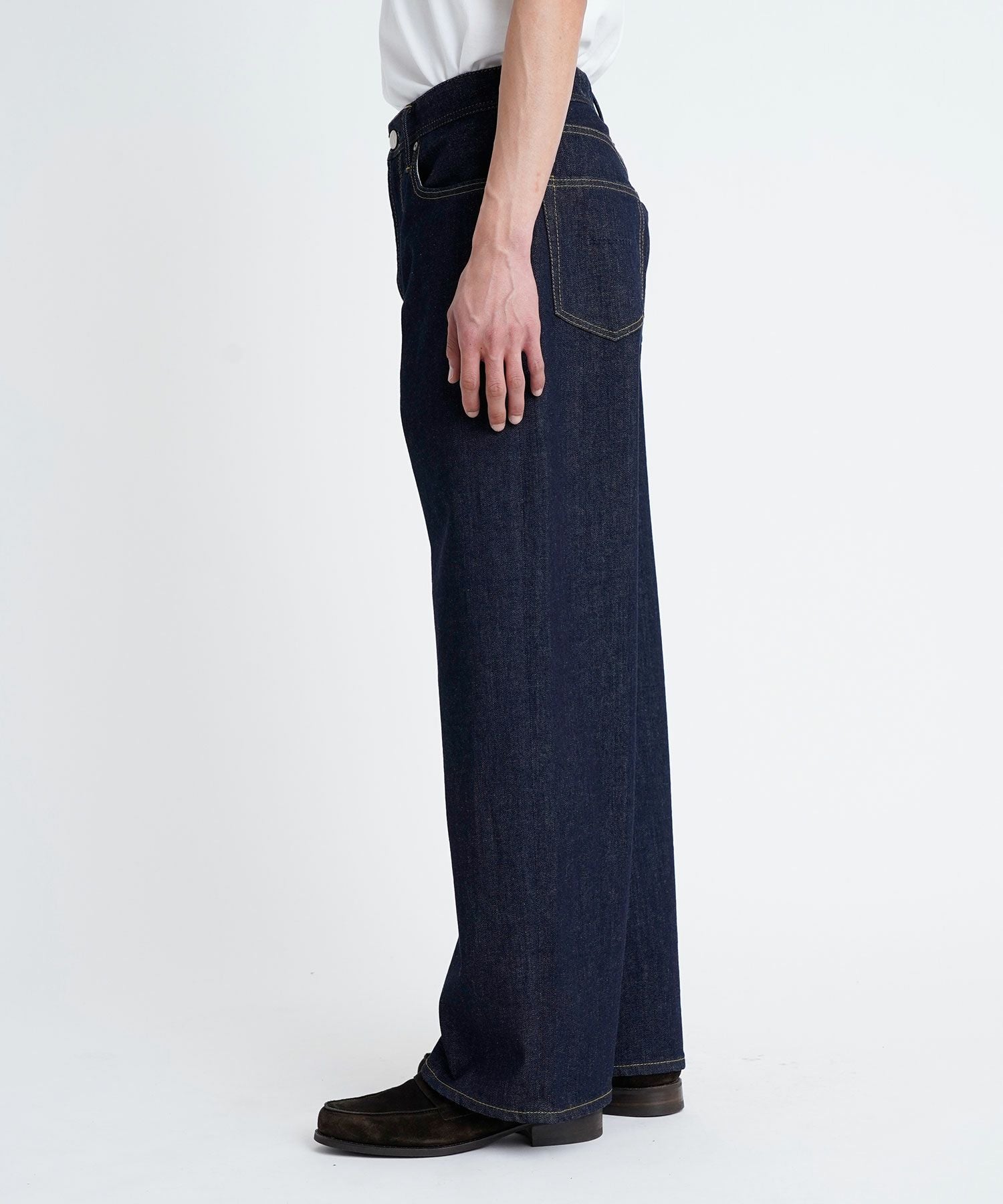 YANUK PREMIUM² ルーズストレート TULLY 33 大きめ 濃紺 men's FUDGE 6月号掲載】PREMIUM2 ルーズストレート