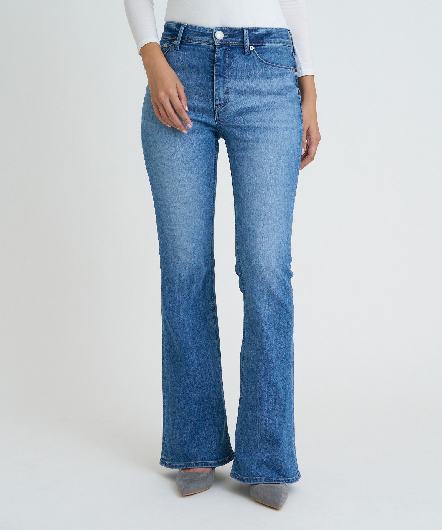 【SALE】ブーツカット"Mid Rise SHANNY" /FLB