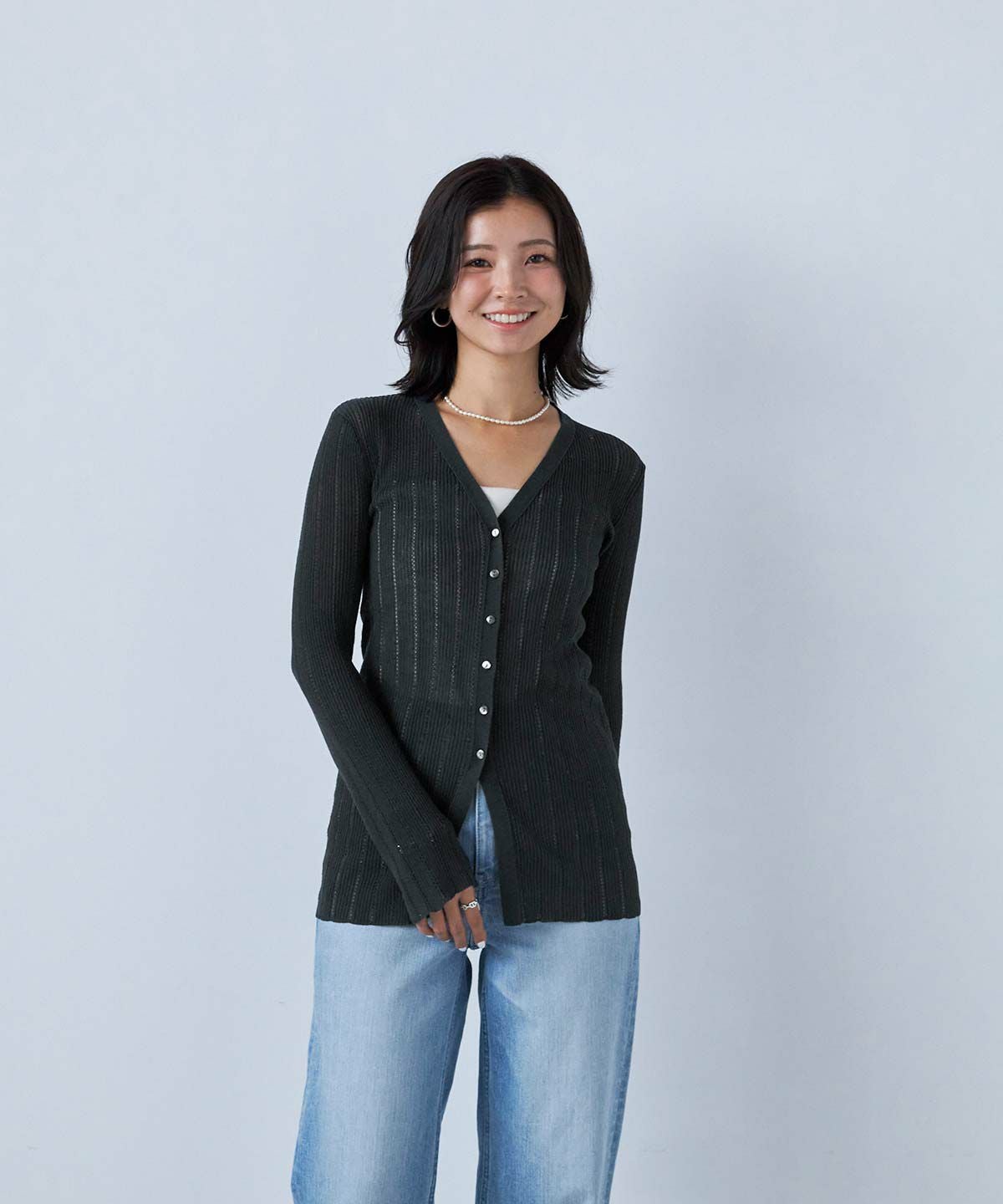 ※ミリー※ヤヌーク　リブ編みキャミソール&カーディガン WOMENSニット | YANUK ONLINE STORE