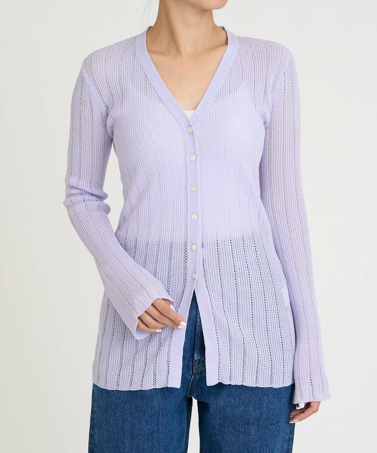 アイレットリブカーディガン | ニット | YANUK ONLINE STORE