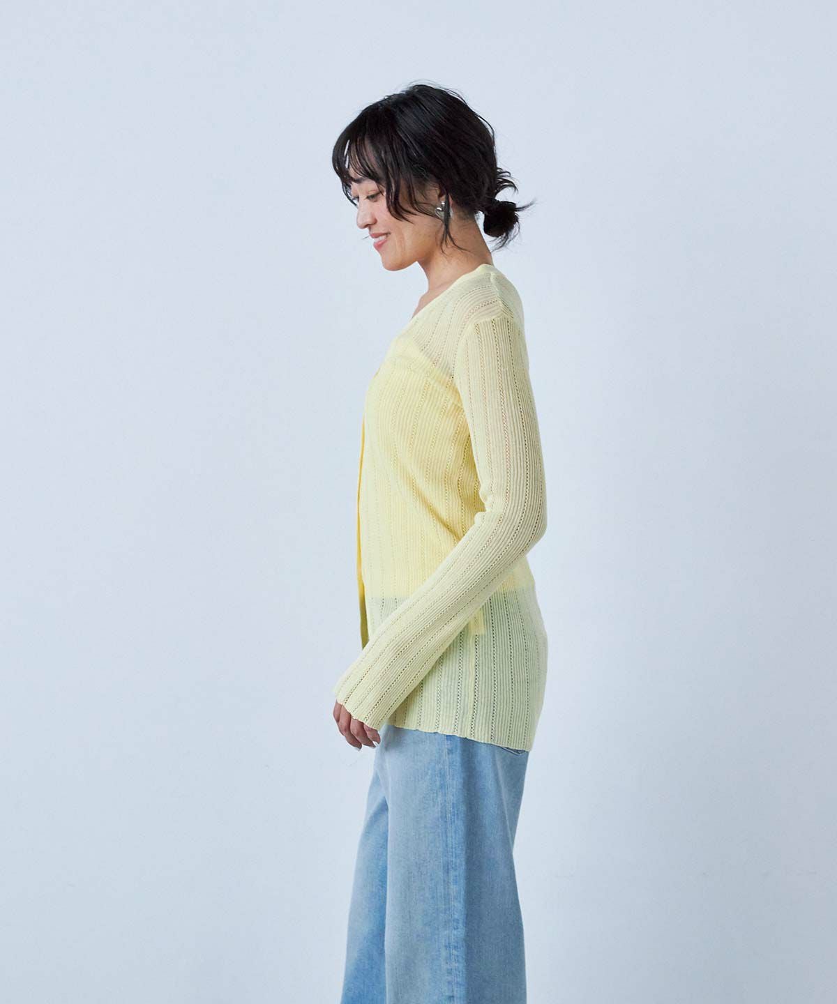 アイレットリブカーディガン | ニット | YANUK ONLINE STORE