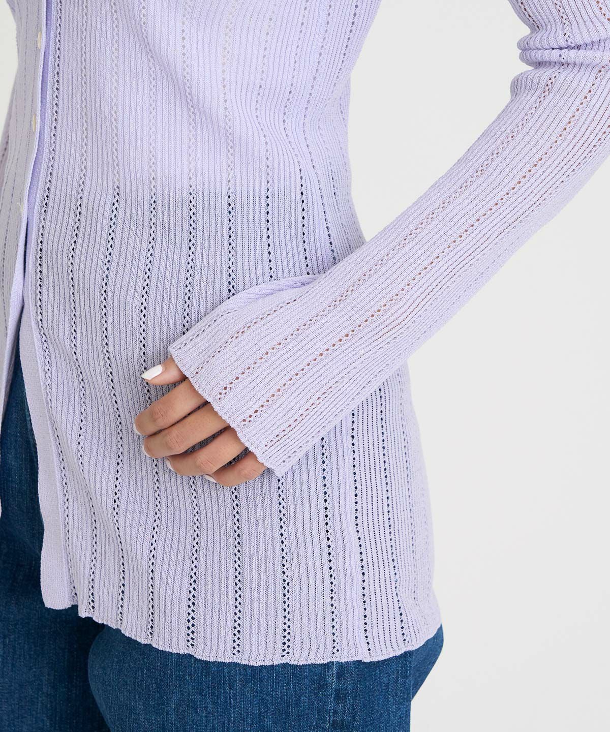 アイレットリブカーディガン | ニット | YANUK ONLINE STORE