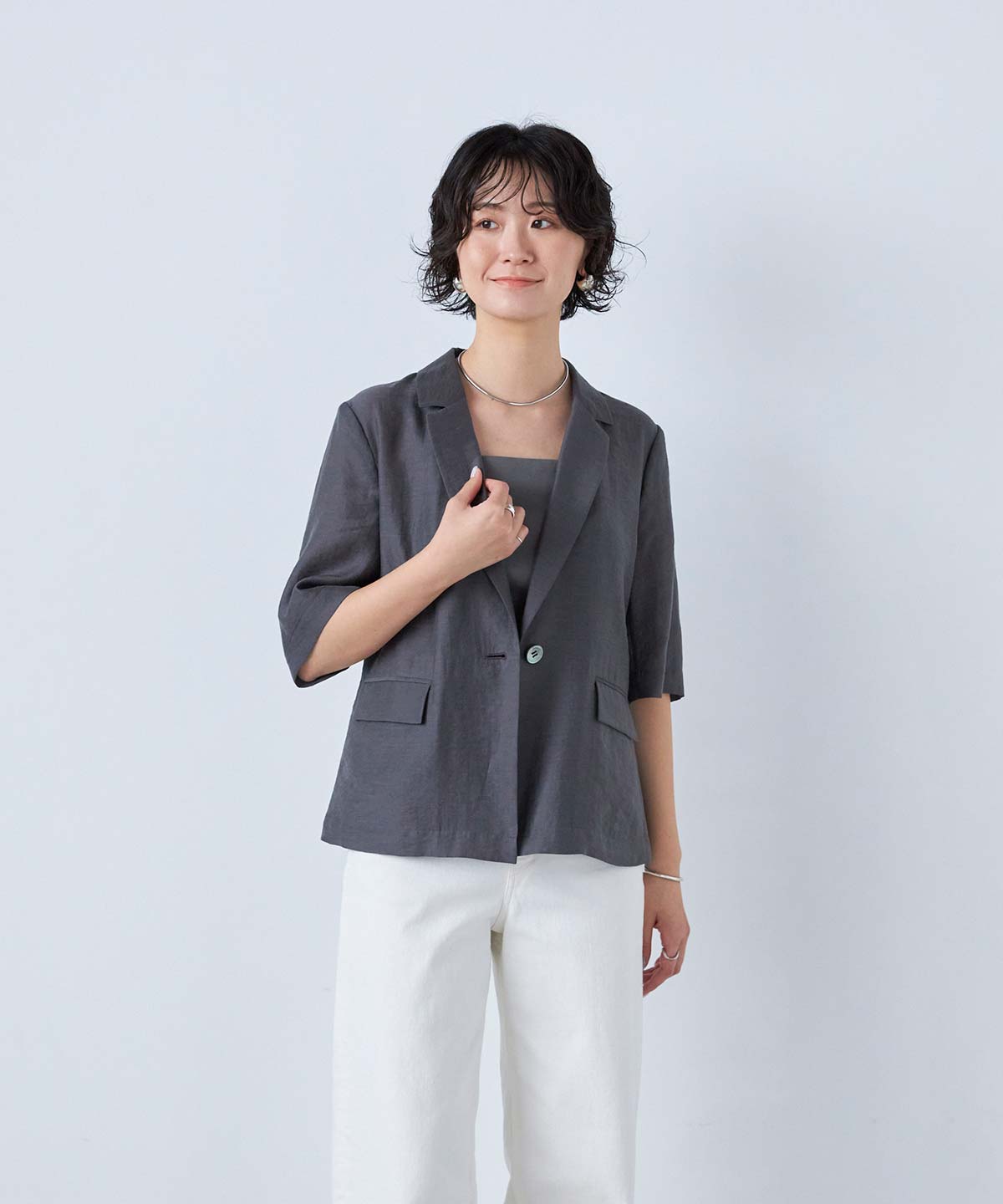 完売！タグ付き❂ボウタイブラウス 滝沢眞規子さん着用/Oggi・VERY掲載】ストレッチライトタイプライター