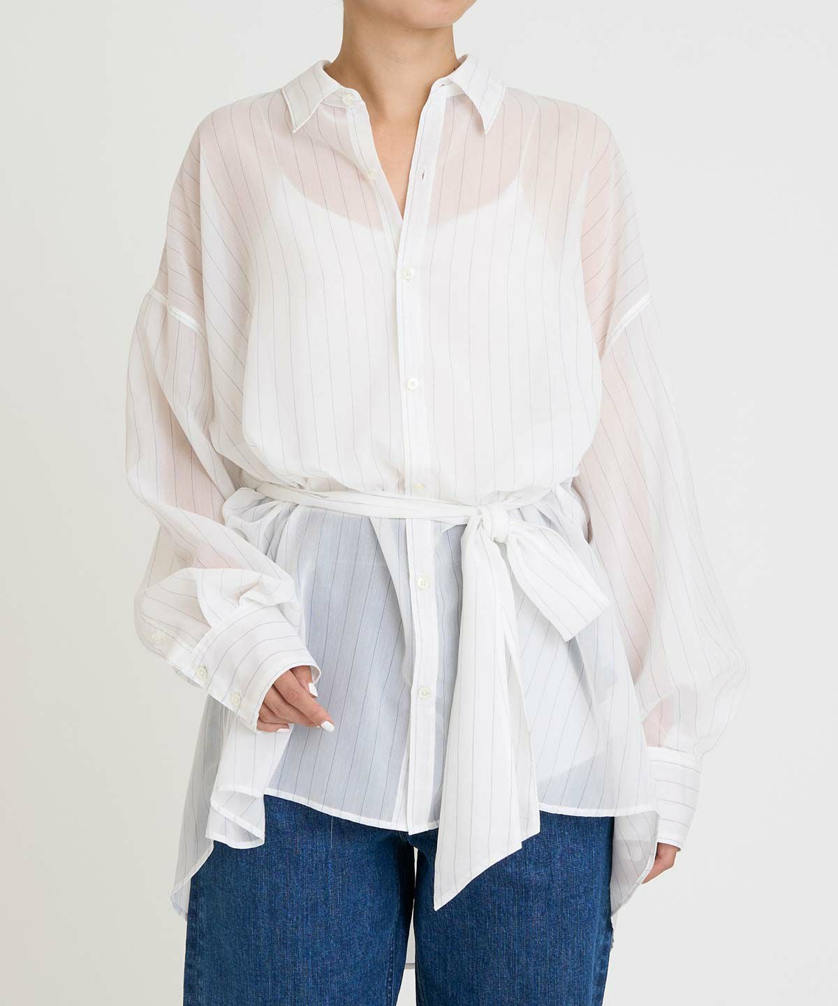 シアーストライプシャツ | シャツ＆ブラウス | YANUK ONLINE STORE
