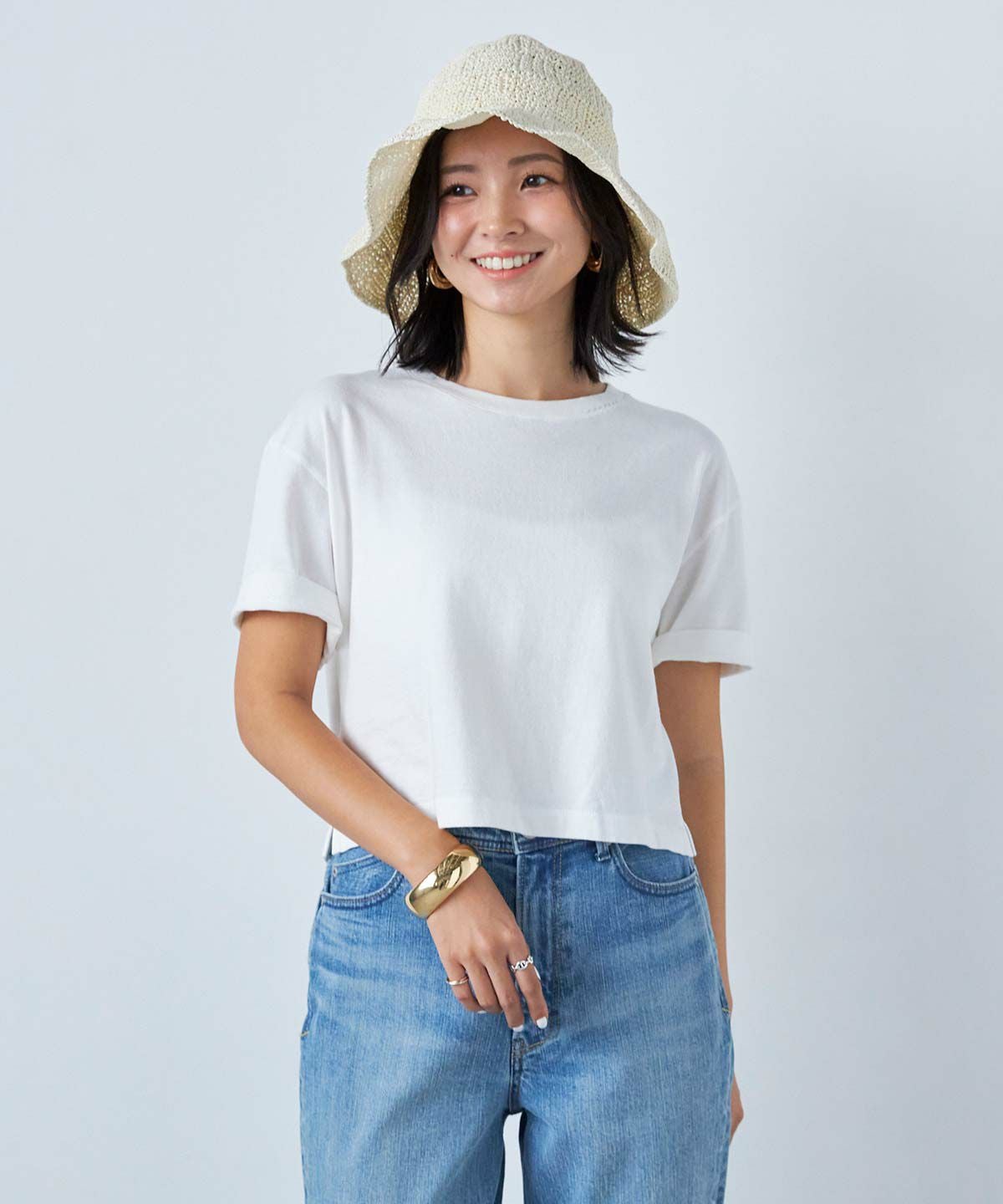 YYYYYYY クロップドTシャツ | カットソー | YANUK ONLINE STORE