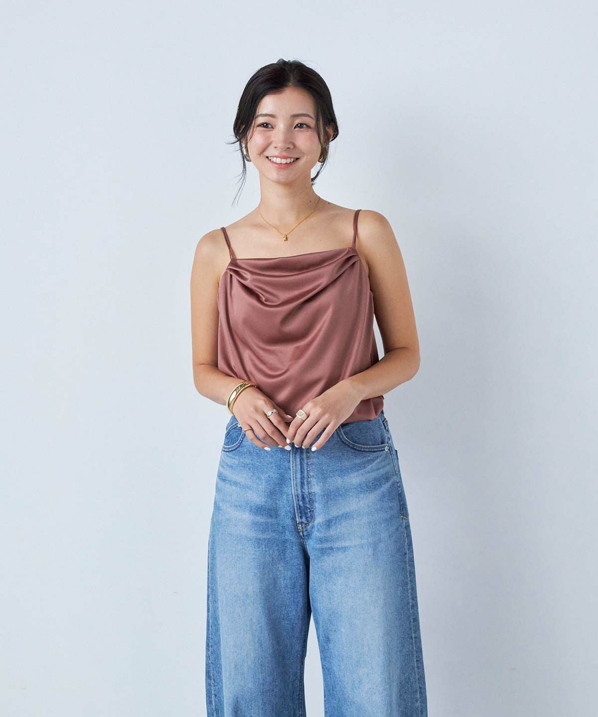 ヤヌーク　キャミソール サテンキャミソール | カットソー | YANUK ONLINE STORE