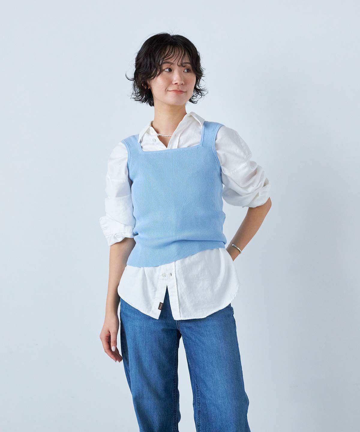 PAMM ドローイングリブタンク　青　ブルー　トップス　カップ付き PAMM232_2048x.jpg?v=1681969775