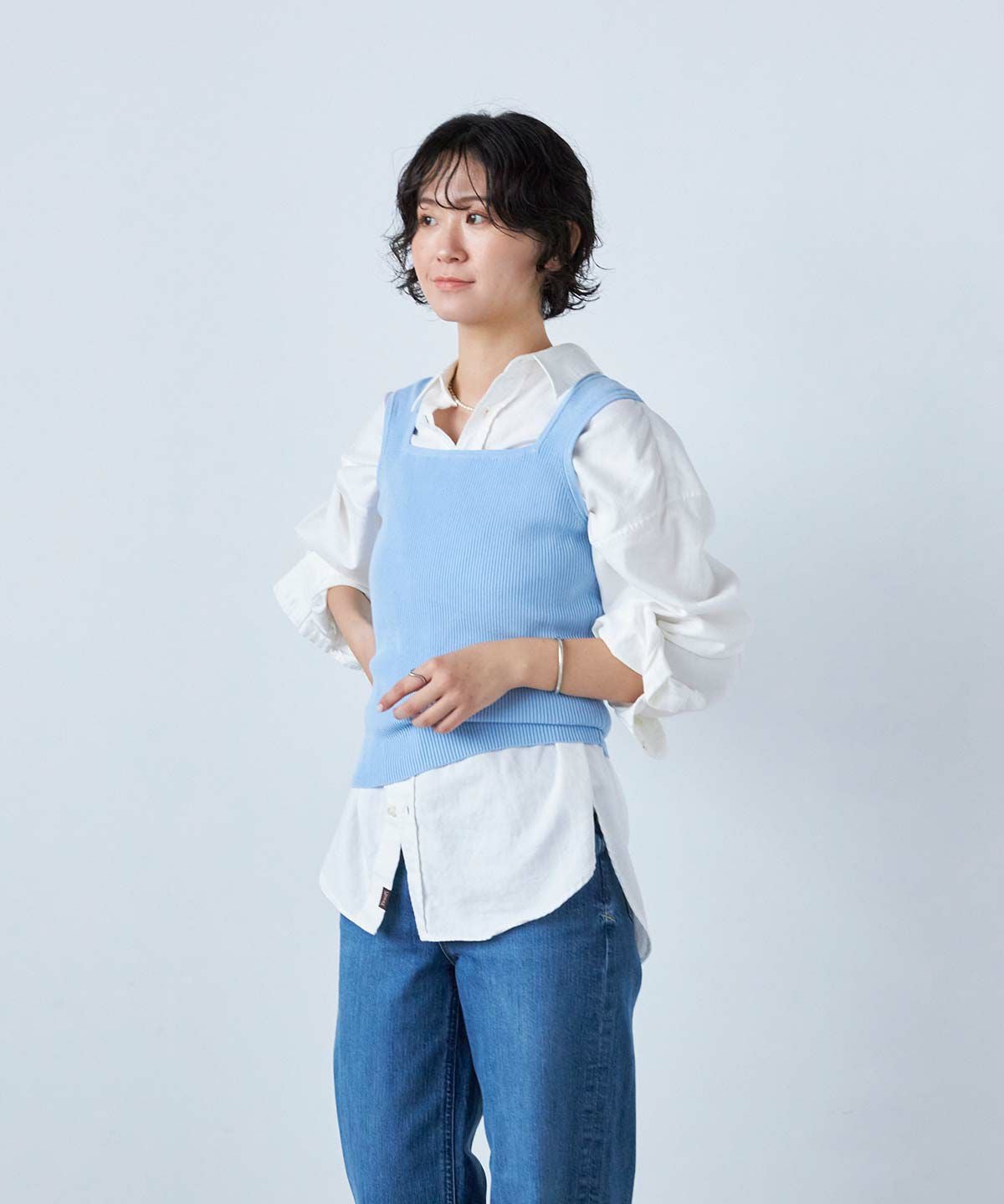 リブニットタンクトップ（DEEP NAVY） リブニットタンク|RETRO GIRL | RETRO GIRL ONLINE STORE レトロガール