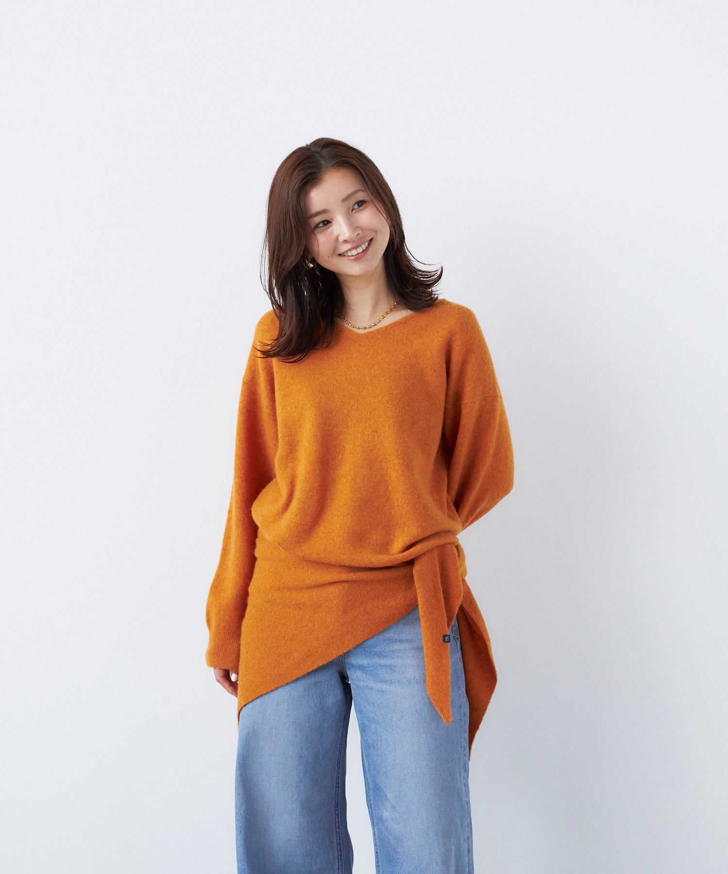 nknit ンニット　スカーフ カラー　ニット 9月中旬販売予定】スカーフセットニット (予約) | 2026 Autumn