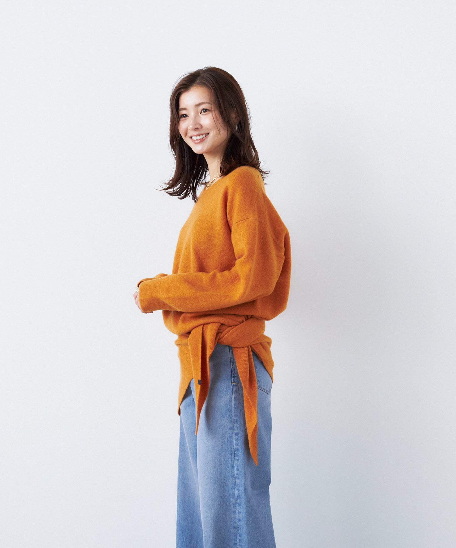nknit ンニット　スカーフ カラー　ニット 9月中旬販売予定】スカーフセットニット (予約) | 2026 Autumn