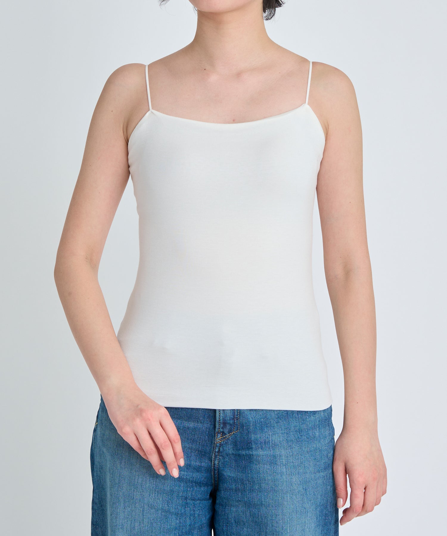 トップス YANUK cotton 100% camisole OUR WACOAL×YANUK カップイン ベアキャミソール | カットソー | YANUK